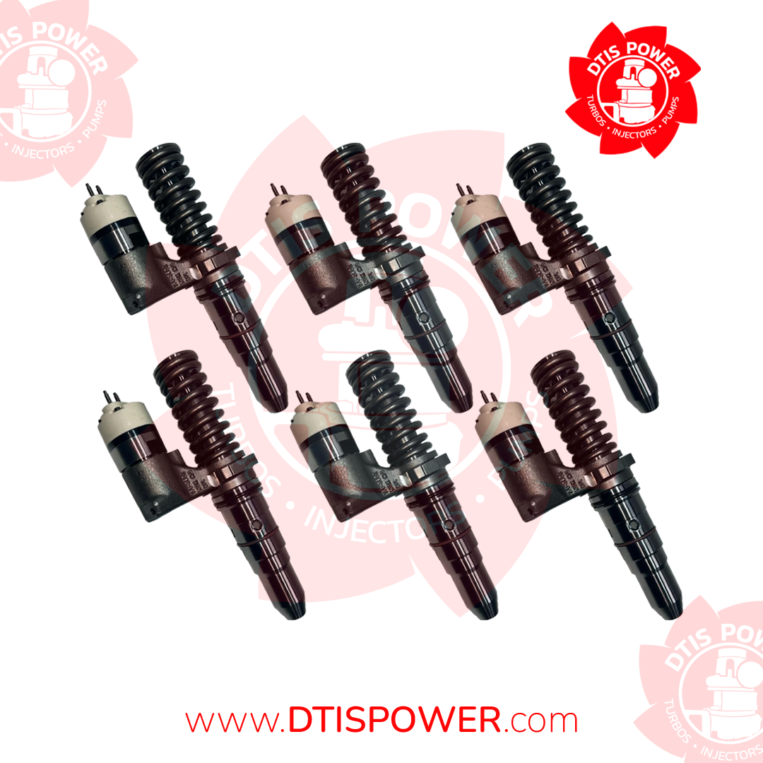 Cat-6ñ 20R1280 (3512/3508) – SET OF PREMIUM REMAN DIESEL INJECTORS – 6 INJECTORS SET – $2,700.00+$1,200.00 CORE FREE SHIPPING IN ALL ORDERS - Image 1