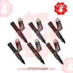 High-quality premium remanufactured set of diesel injectors for C18 Marines