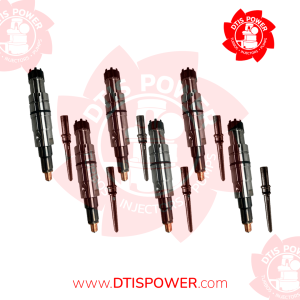 (ISX 15) – SET OF PREMIUM REMAN DIESEL INJECTORS – 6 Injectors Set Injector Fuel Supply included for Free