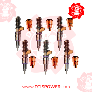 D12D 465 HP – 6 Injectors Set Injector Sleeve Included